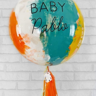 Шар bubbles c краской внутри и печатью Вашей надписи фото