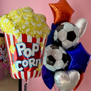 Композиция из воздушных шаров с гелием &laquo;Футбольный фан&raquo; фото