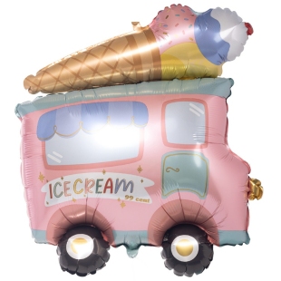 Фольгированный шар «Фургон мороженщика» фото