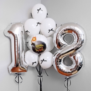 Набор воздушных шаров «Контраст в деталях» фото