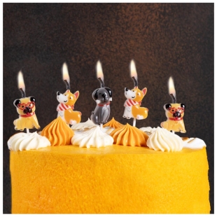Свечи на пиках &quot;Собачки&quot; фото