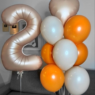 Набор шаров с гелием &laquo;Жемчужный день&raquo; фото