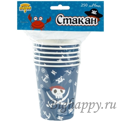 Стаканчики для мальчиков Пиратские