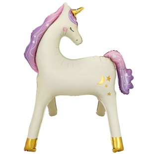 Фольгированный шар-фигура «Единорог стоячий» фото