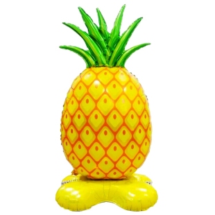 Фольгированный шар на подставке "Ананас" фото