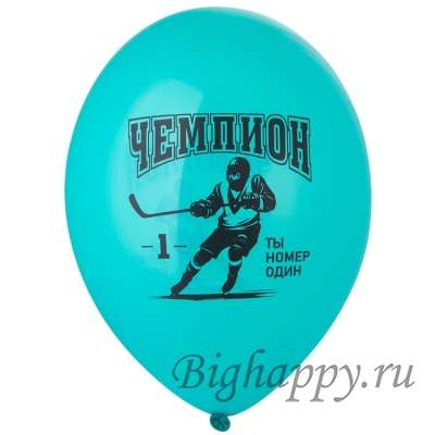 Гелиевые шары Чемпион, хоккей