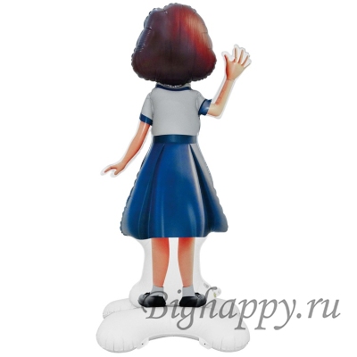 Шарики на подставке Школьник и школьница