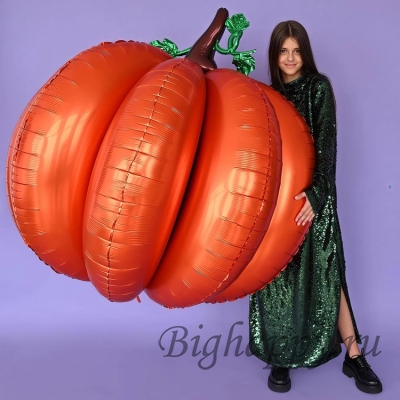 Большой 3D шар &quot;Тыква&quot; фото