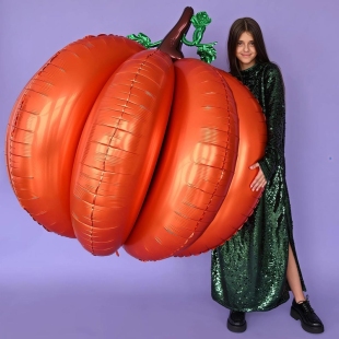 Большой 3D шар &quot;Тыква&quot; фото