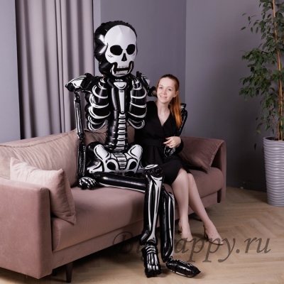 Фольгированный шар Огромный скелет