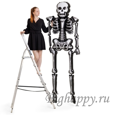 Фольгированный шар Огромный скелет