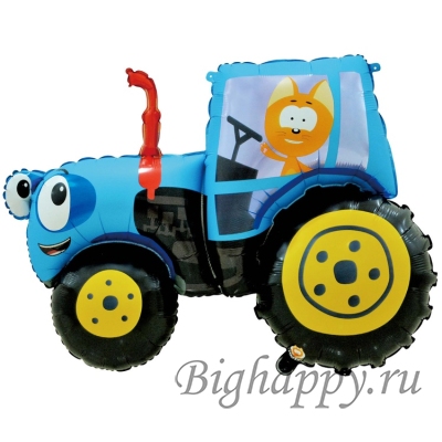 Фольгированный шар – фигура «Котэ и Синий Трактор» фото