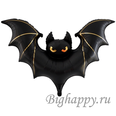 Большой шар Летучая мышь с золотистыми полосками