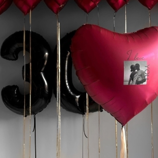 Набор воздушных шаров &laquo;Мгновения в сердце&raquo; фото