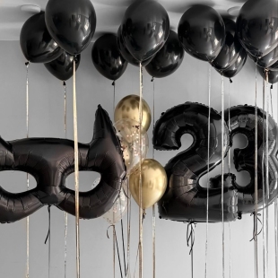 Набор шаров с гелием &laquo;Вечер в маске&raquo; фото