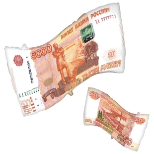 Фольгированный шар &laquo;Денежная купюра 5000 рублей&raquo; фото
