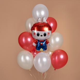 Гелиевые шары «Лабубу-сюрприз» фото