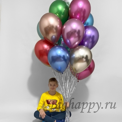 Букет гелиевых воздушных шаров «Фейерверк красок»