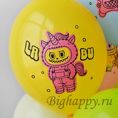 Шарики ассорти с рисунками Labubu