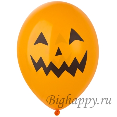 Связка из 9 шариков Хэллоуинская тыква