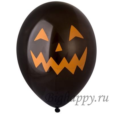 Связка из 9 шариков Хэллоуинская тыква