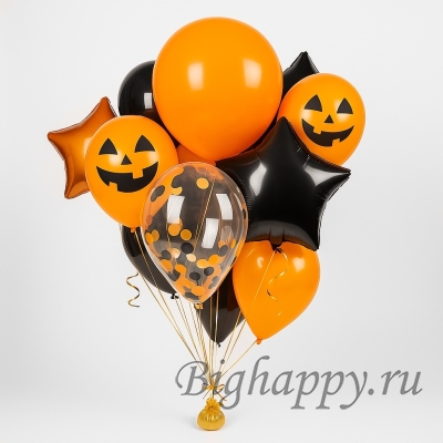 Гелиевые воздушные шары «Хэллоуинский фейерверк»