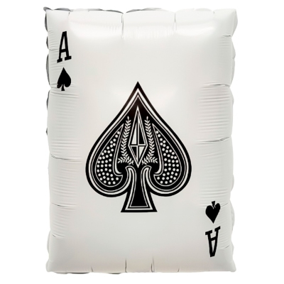 Фольгированный шар Карта король, туз, валет, пик, дама