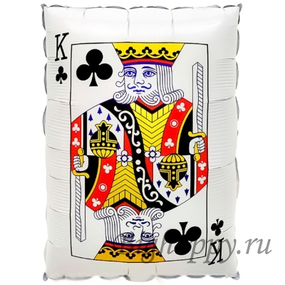 Фольгированный шар Игральная карта  Король, Туз, Дама, Валет