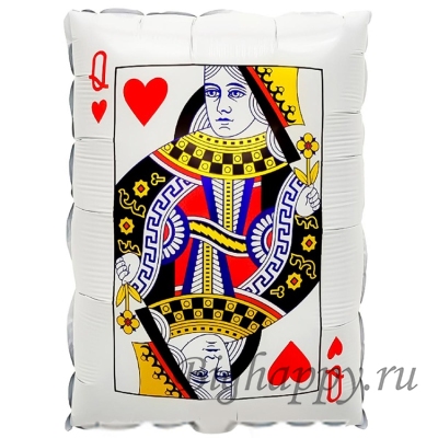 Фольгированный шар Игральная карта  Король, Туз, Дама, Валет