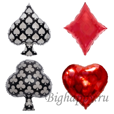 Фольгированный шар &quot;Масть в картах, покер&quot; фото