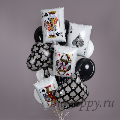 Связка шаров &quot;Играм в карты, покер&quot; фото