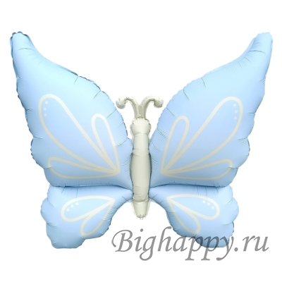 Фольгированный пастельный шар Бабочка