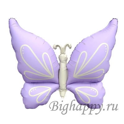 Фольгированный пастельный шар Бабочка