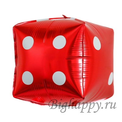 Фольгированный шар Игральный куб  покер, кости