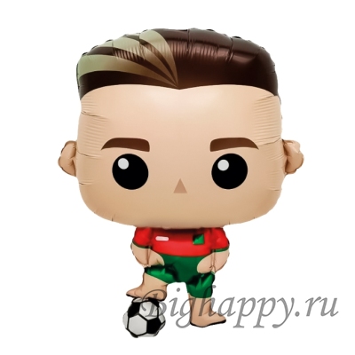 Фольгированный шарфигура «Футболист», 69 см