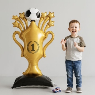 Шар "Золотой кубок на подставке" фото