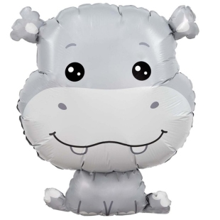 Фольгированный шар "Бегемотик" фото