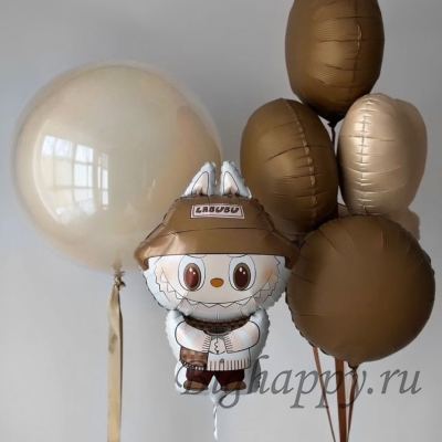 Набор воздушных шаров с гелием &laquo;Чудо Лабубу&raquo;