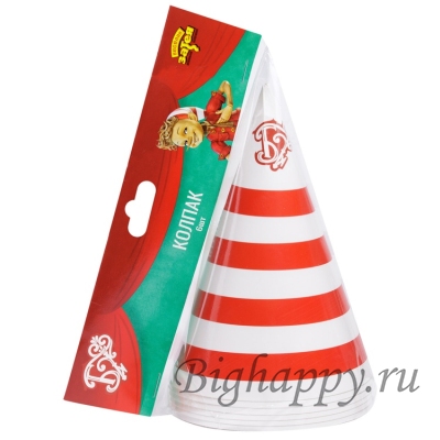 Бумажные полосатые колпаки "Буратино" фото