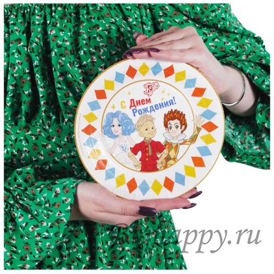 Бумажные тарелочки Буратино