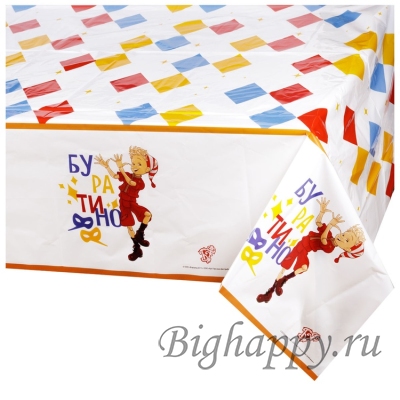 Скатерть для стола тематическая Буратино