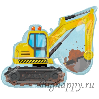 Фольгированный шар Экскаватор