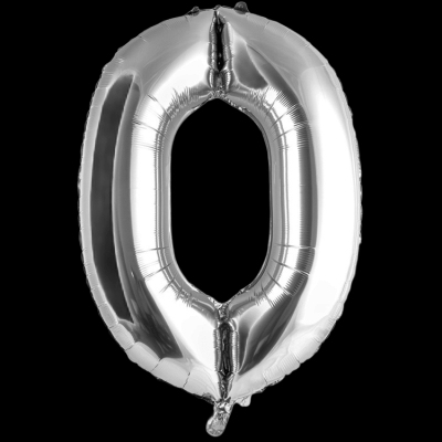 Цифра 0, серебро