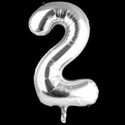 Цифра 2, серебро