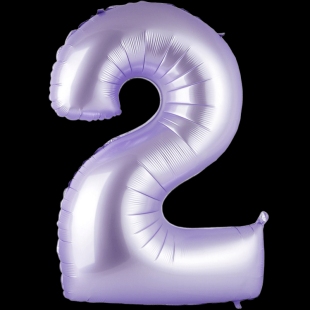 Цифра 2, сиреневая фото