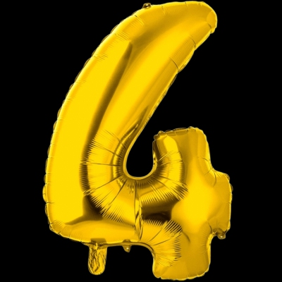 Цифра 4, золото
