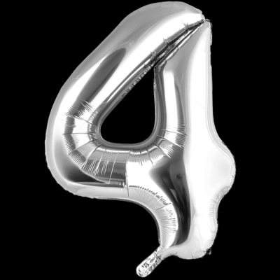 Цифра 4, серебро