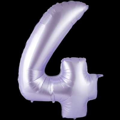 Цифра 4, сиреневая
