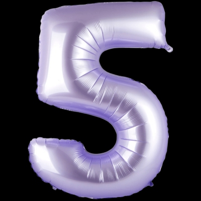 Цифра 5, сиреневая