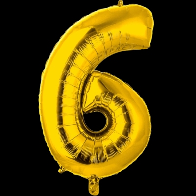 Цифра 6, золото